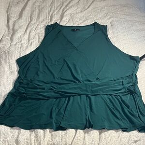Jason Wu Teal Sleeveless Blouse size 3X